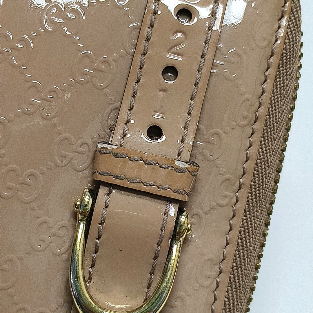 Authenticated pre-owned  Microguccissima Monogram Patent Leather Pink Wallet - Wallet at Looply