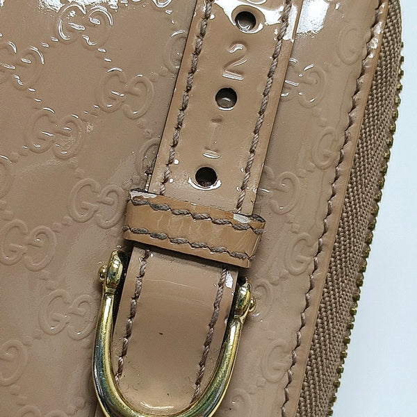 Authenticated pre-owned  Microguccissima Monogram Patent Leather Pink Wallet - Wallet at Looply