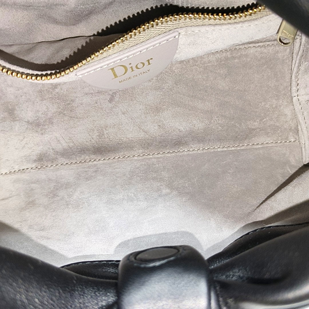 Dior Bow Small Lambskin Black