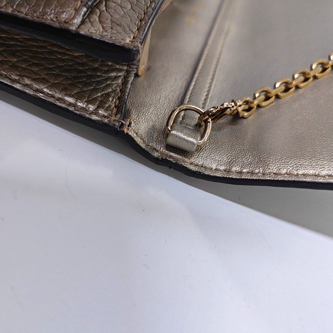 Authenticated pre-owned  Lady Dior Lambskin Silver - Crossbody Bag at Looply