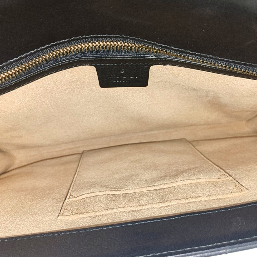 Queen Margaret Quilted Calfskin Black