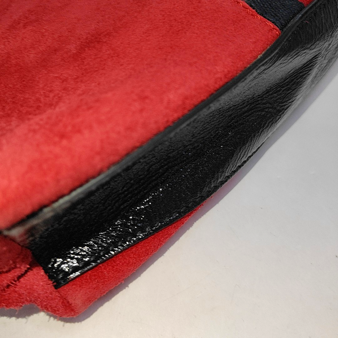 Authenticated pre-owned  Ophidia Small Suede Red - Handbags at Looply