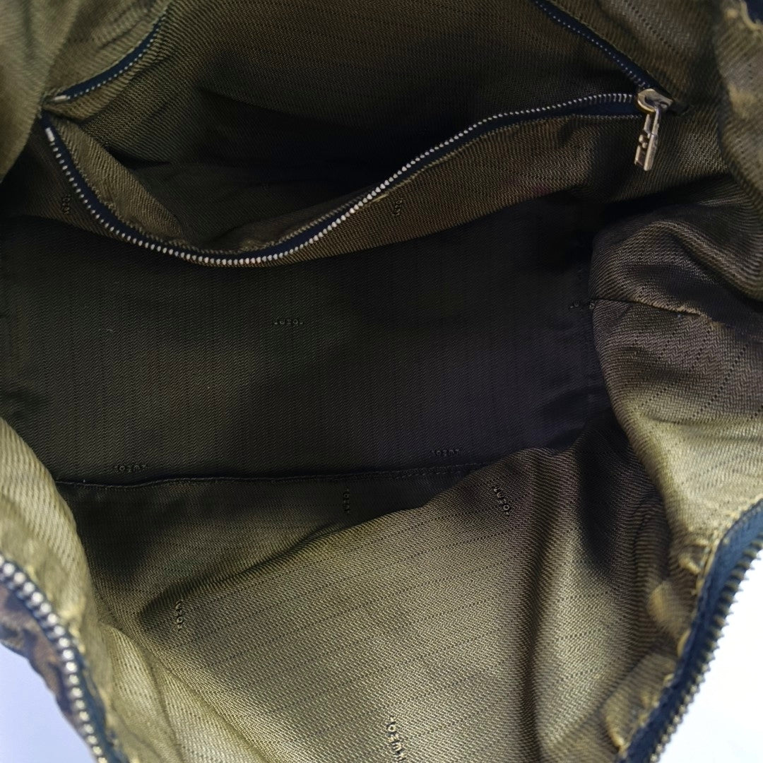 Canvas Top Handle Bag Brown