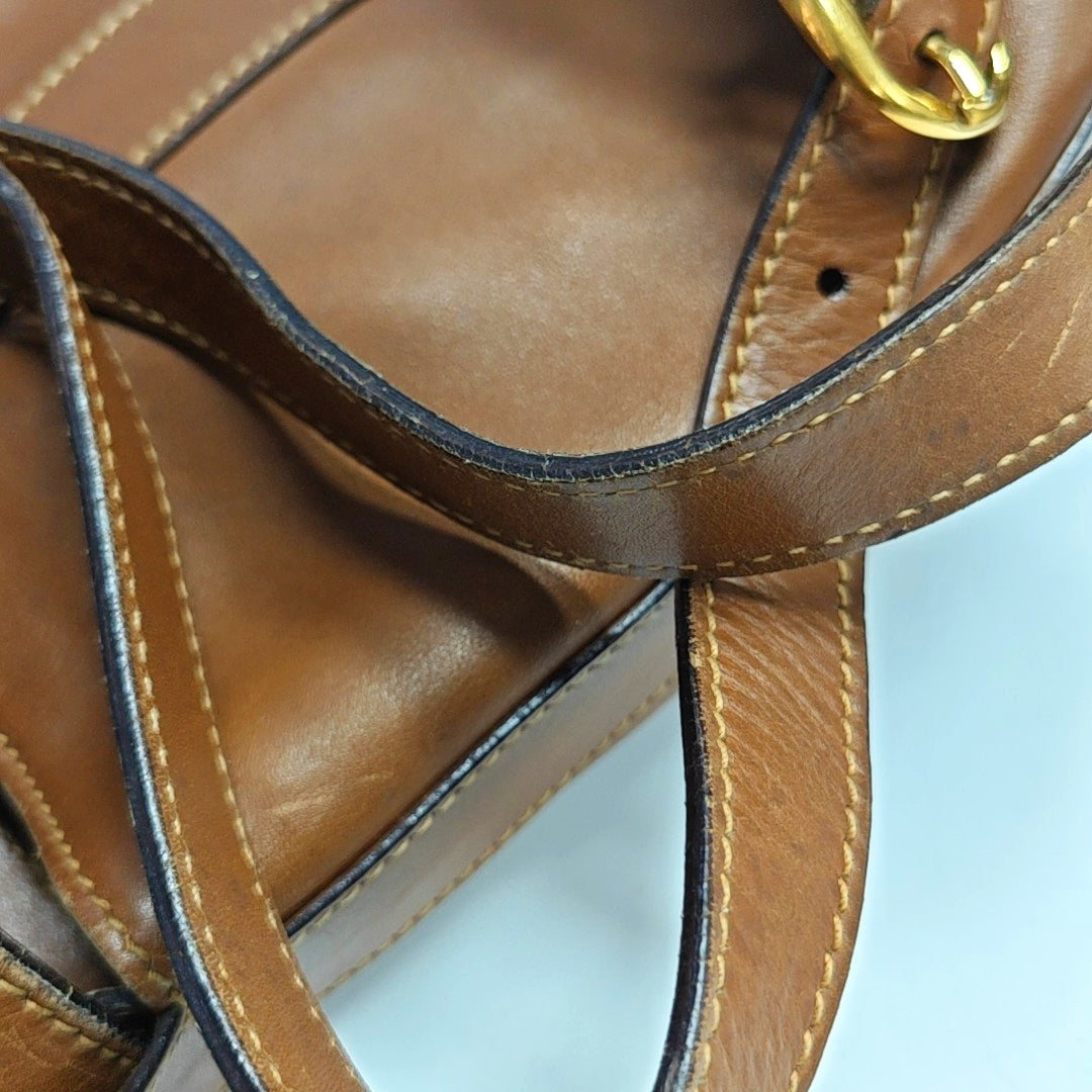 Authenticated pre-owned  Ophidia Calfskin Brown - Backpack at Looply