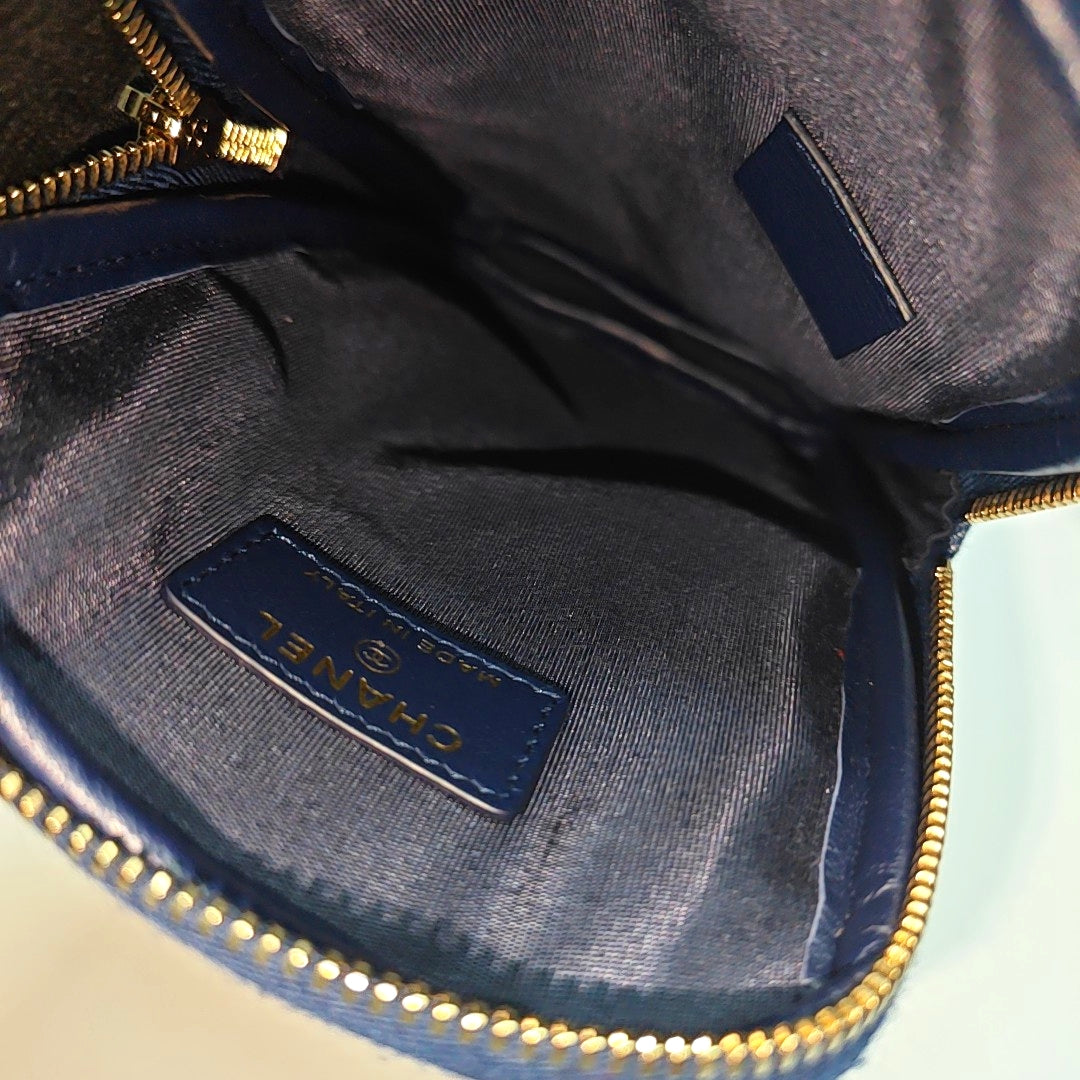 Quilted Denim Blue