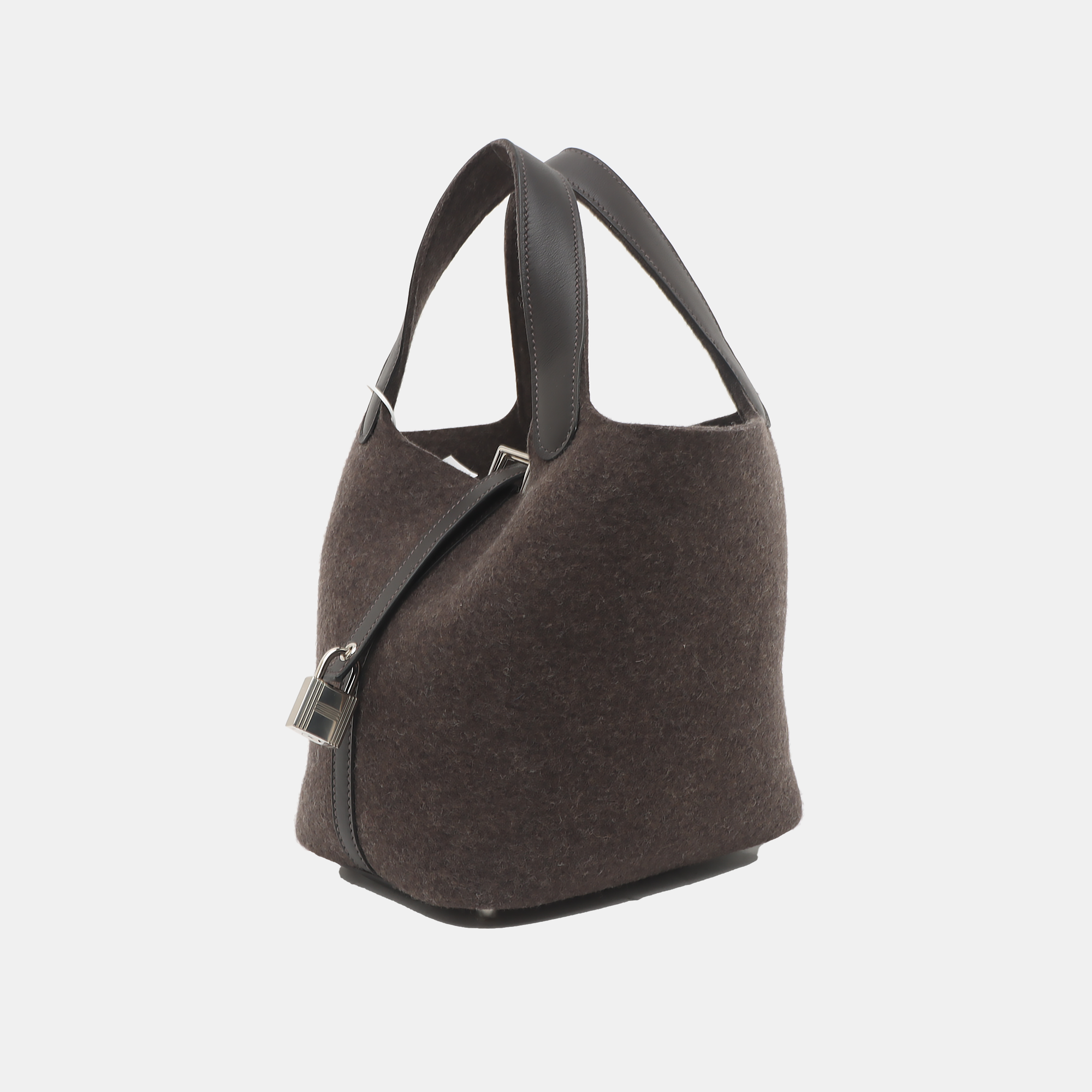 Authenticated pre-owned  Picotin Lock 18 Felt Gray - Handbags at Looply