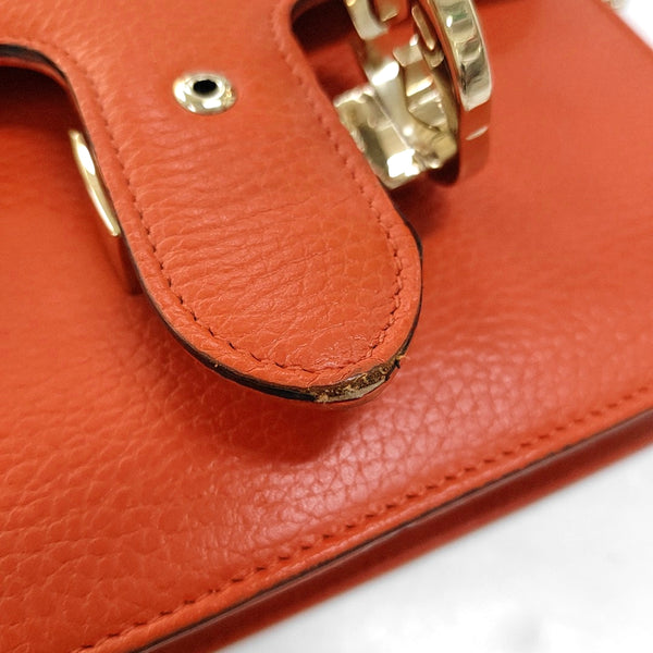 Authenticated pre-owned  Interlocking G Calfskin Orange - Crossbody Bag at Looply