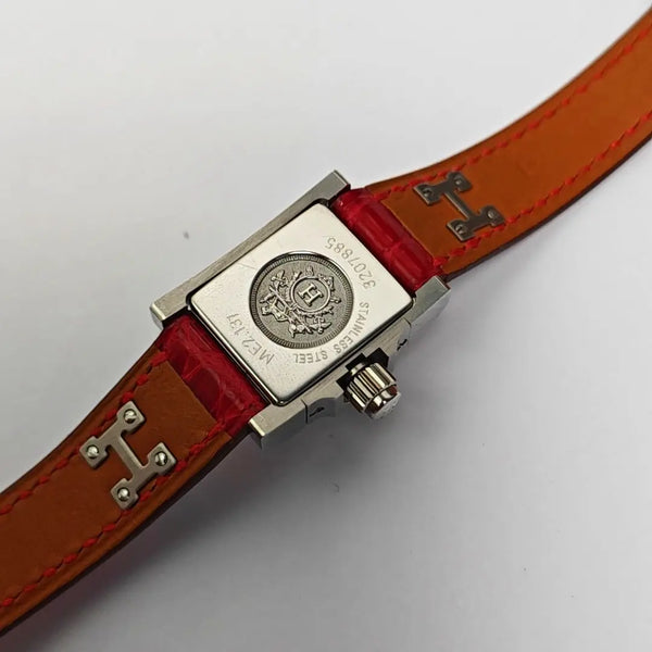 Reloj Heure H 21 mm con movimiento de cuarzo, blanco