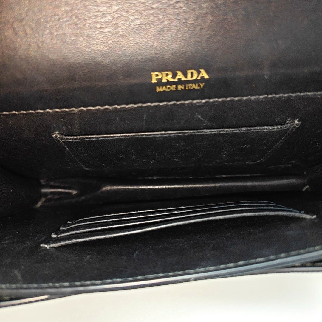 Calfskin Shoulder Bag Mini Black
