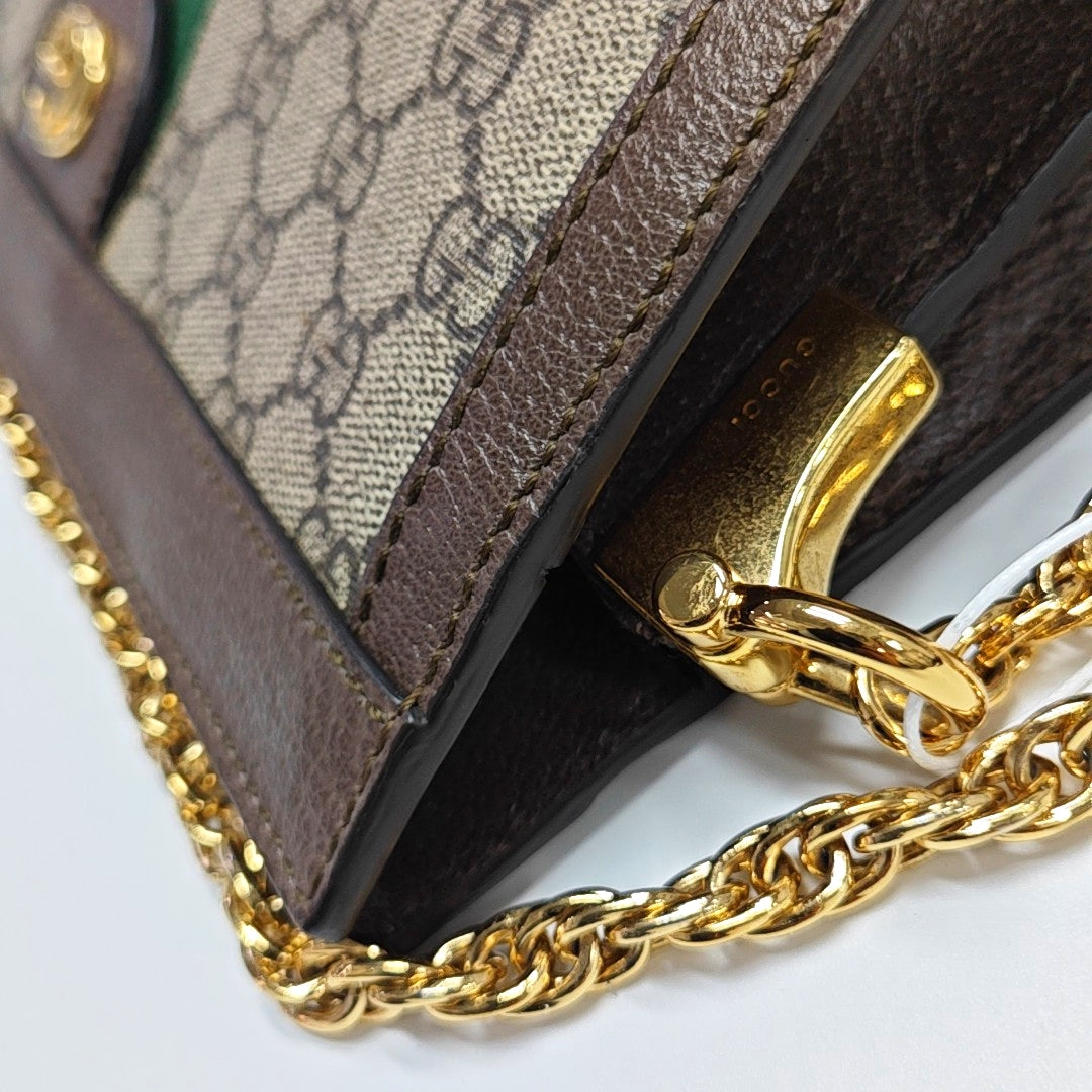 Authenticated pre-owned  Ophidia Small Monogram Coated Canvas Beige - Shoulder Bag at Looply