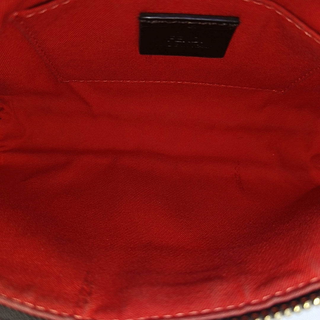 Coated Canvas Top Handle Bag Brown