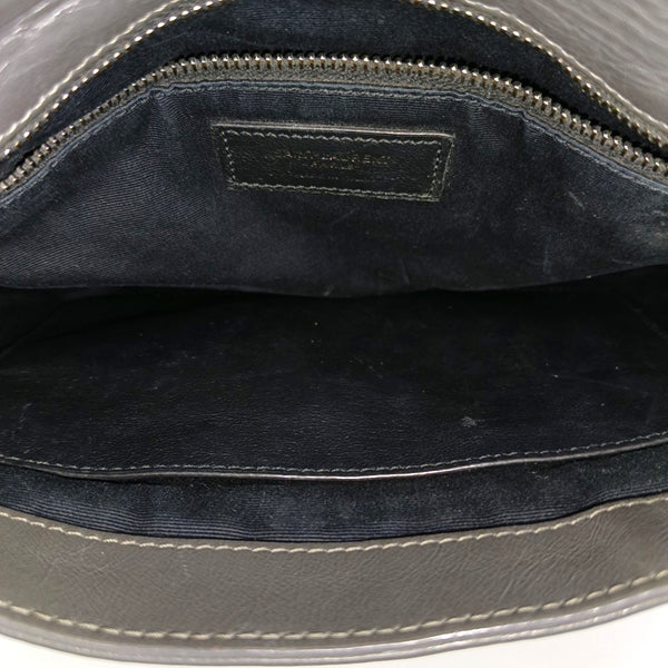 NIKI Medium Chevron Calfskin Gray