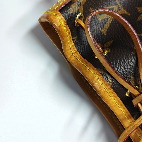 Authenticated pre-owned  Néonoé Nano Monogram Coated Canvas Brown - Shoulder Bag at Looply