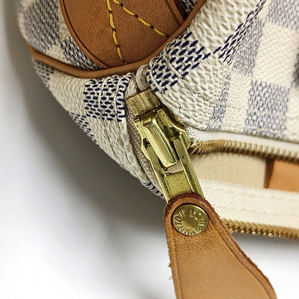 Authenticated pre-owned  Speedy 30 Damier Azur Coated Canvas White - Top Handle Bag at Looply