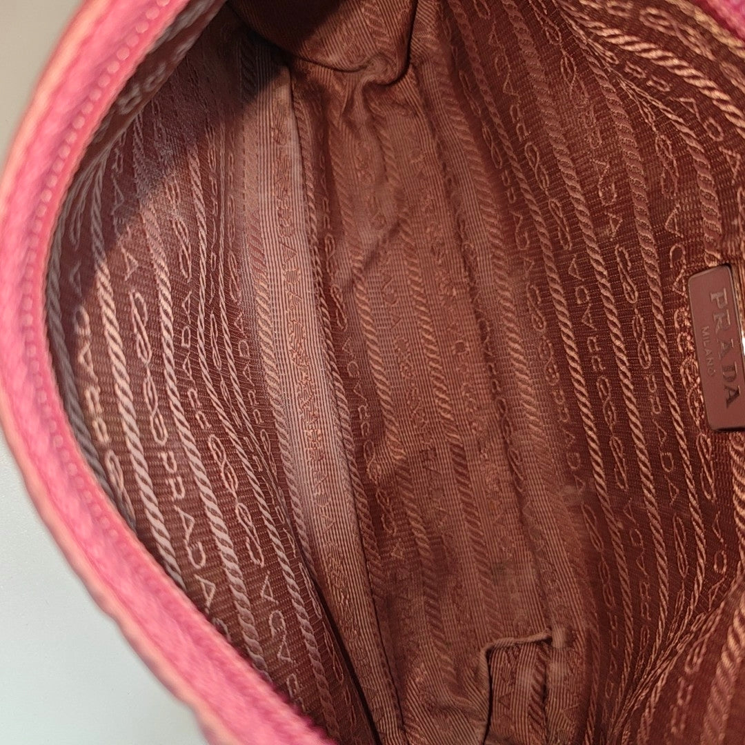 Authenticated pre-owned  Reedition2000 Mini Nylon Pink - Top Handle Bag at Looply