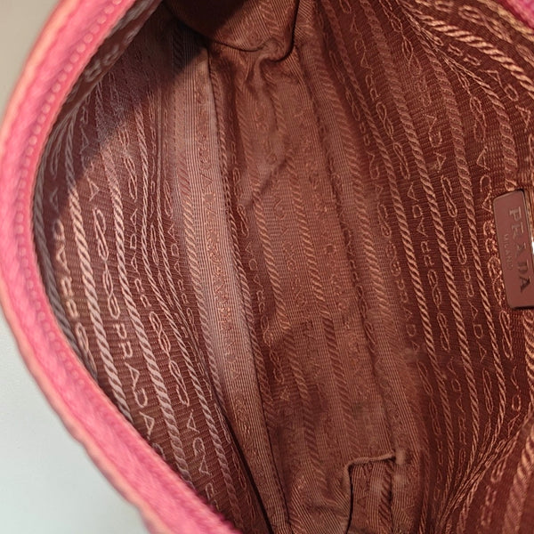 Authenticated pre-owned  Reedition2000 Mini Nylon Pink - Top Handle Bag at Looply