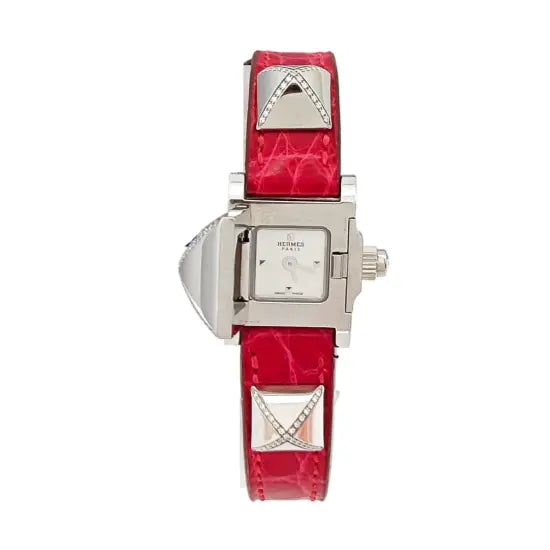 Reloj Heure H 21 mm con movimiento de cuarzo, blanco