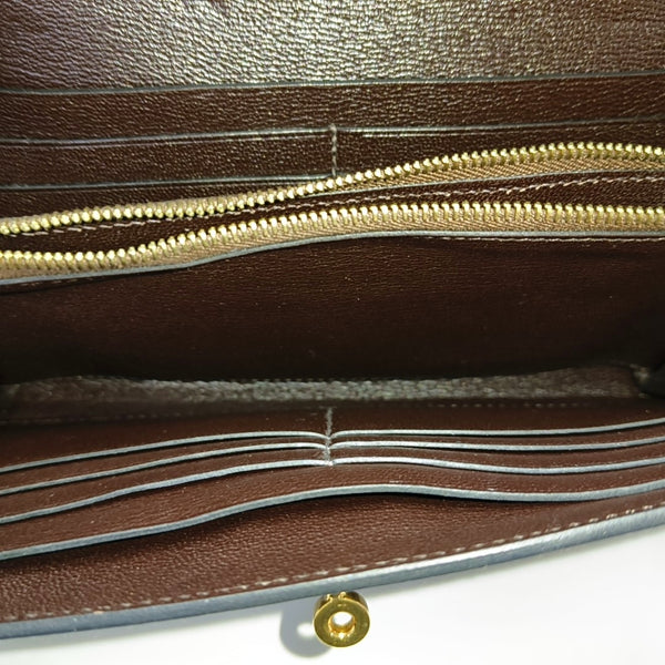 Authenticated pre-owned  Kelly Shiny Porosus Crocodile Brown Wallet - Wallet at Looply