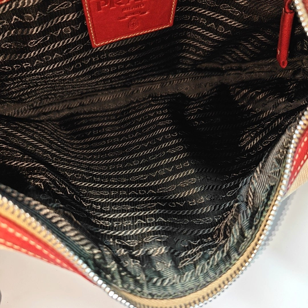 Canvas Top Handle Bag Beige