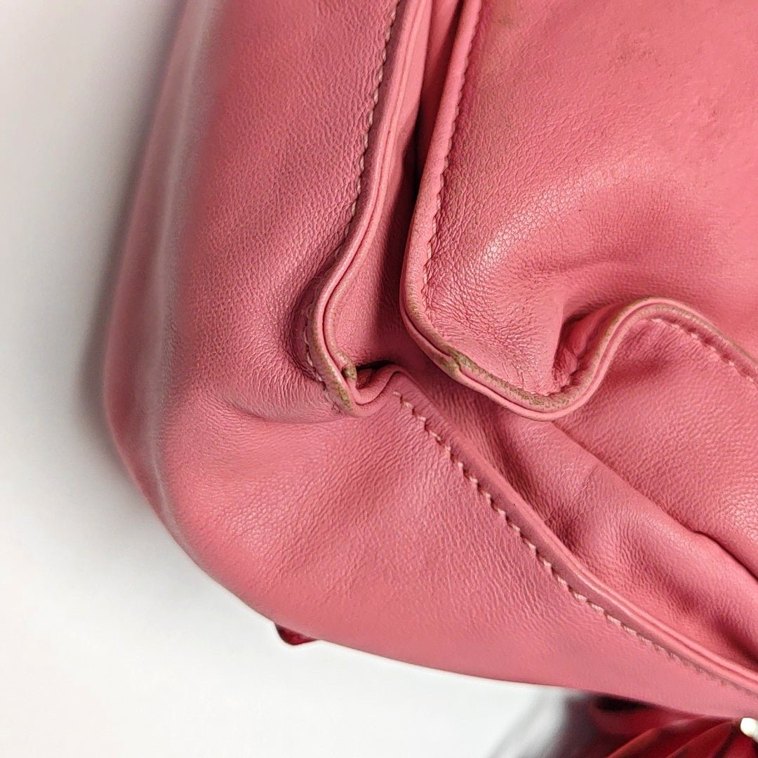 Authenticated pre-owned  Flamenco Lambskin Pink - Shoulder Bag at Looply