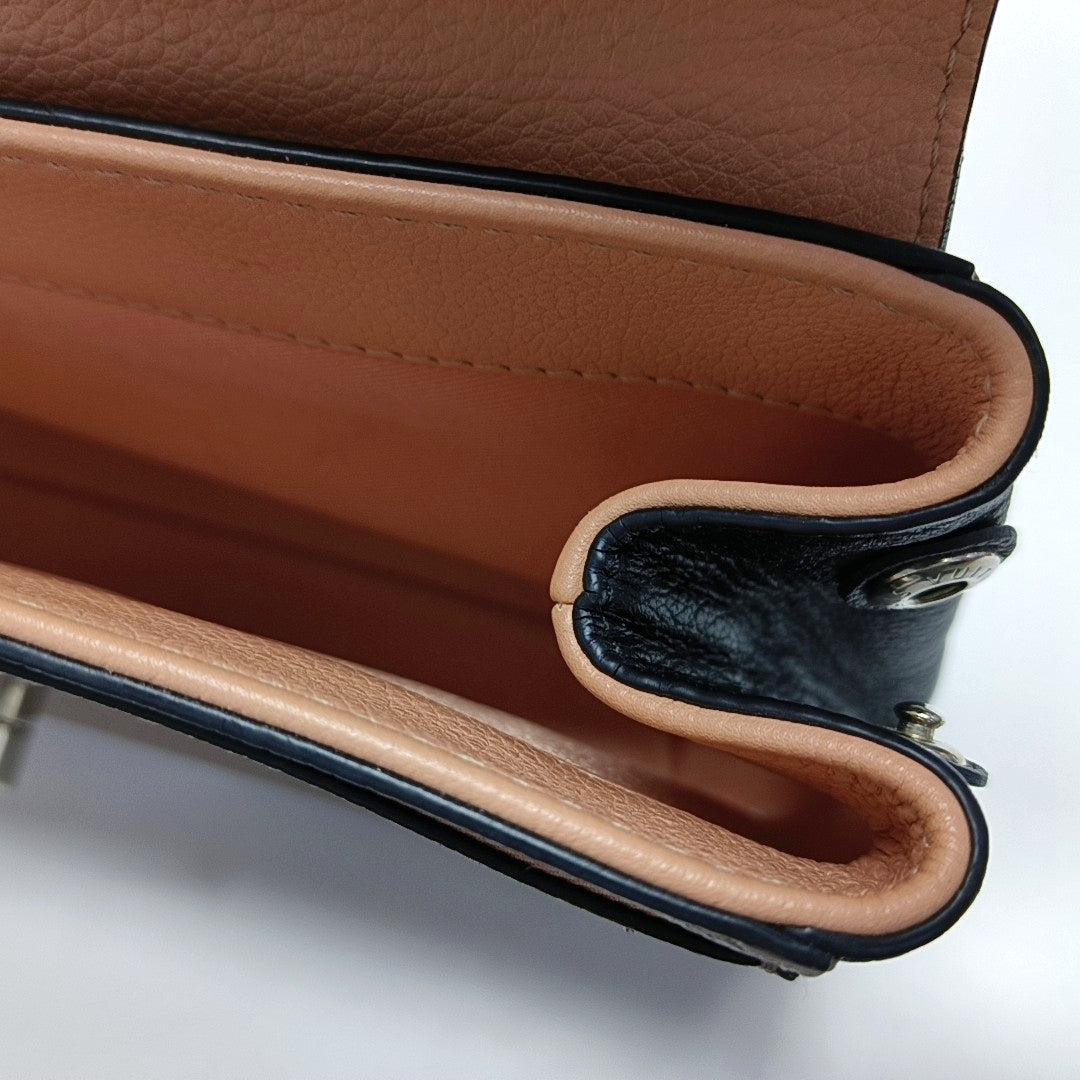 Authenticated pre-owned  Lockme BB Calfskin Multicolor - Shoulder Bag at Looply