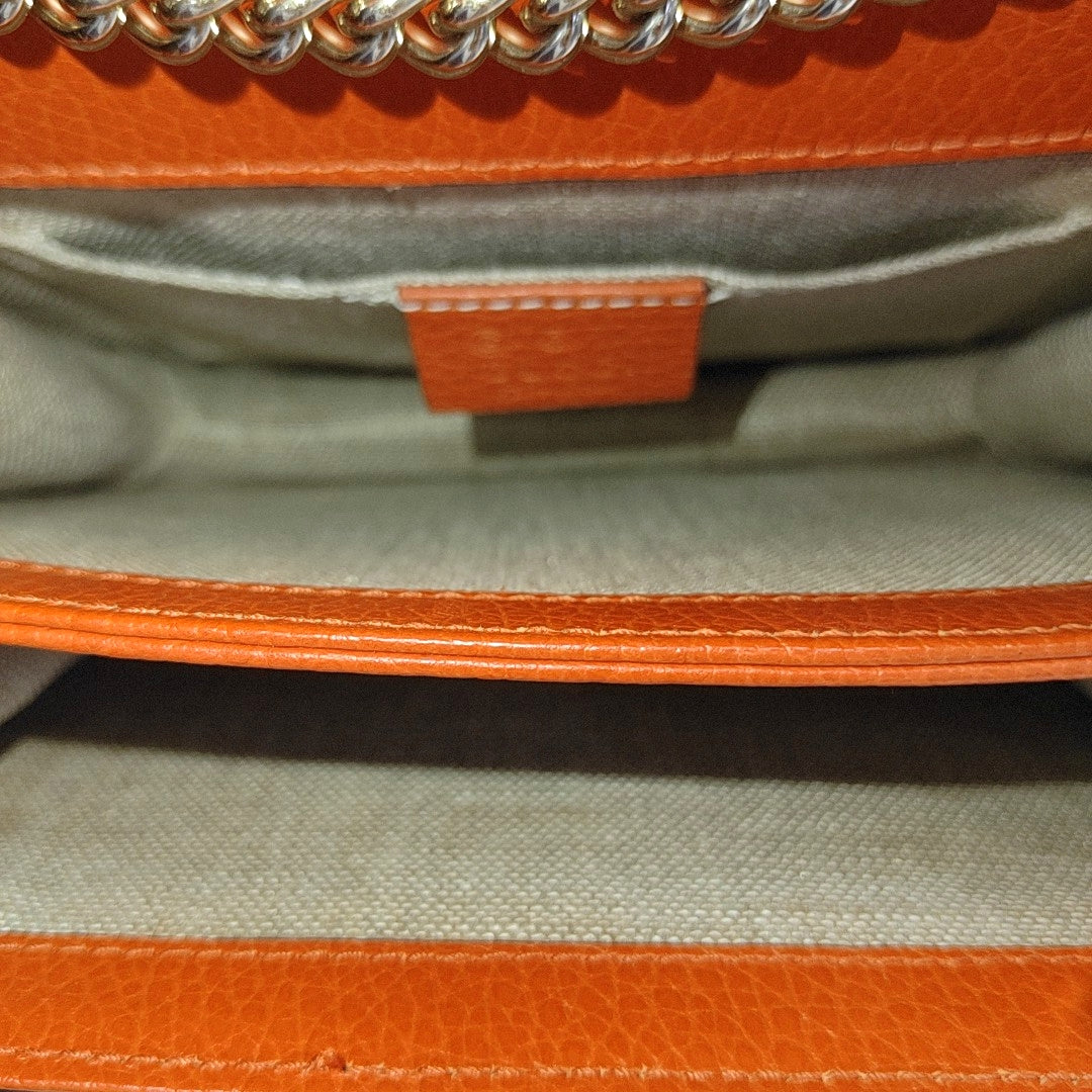 Authenticated pre-owned  Interlocking G Calfskin Orange - Shoulder Bag at Looply