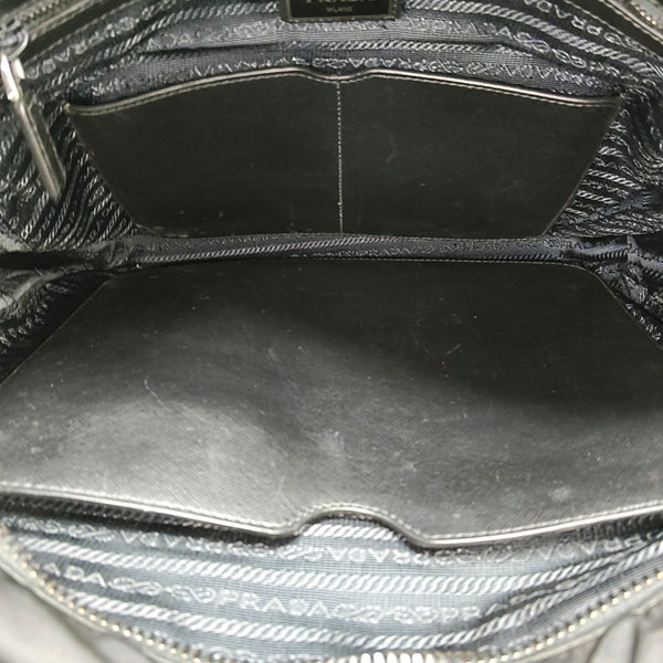 Nylon Shoulder Bag Black