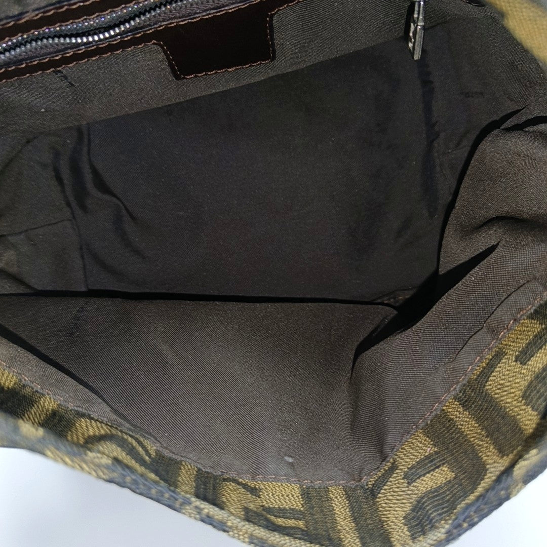 Canvas Top Handle Bag Brown