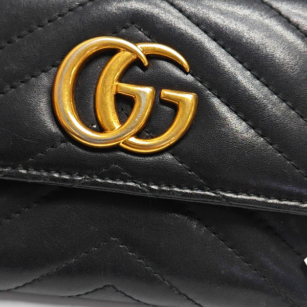 Authenticated pre-owned  GG Marmont Calfskin Black Wallet - Wallet at Looply