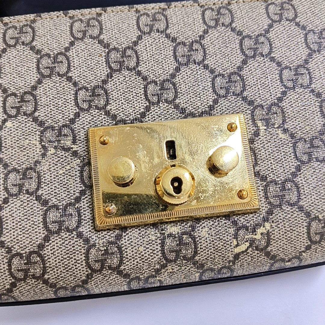 Authenticated pre-owned  Padlock Small Monogram Coated Canvas Multicolor - Shoulder Bag at Looply
