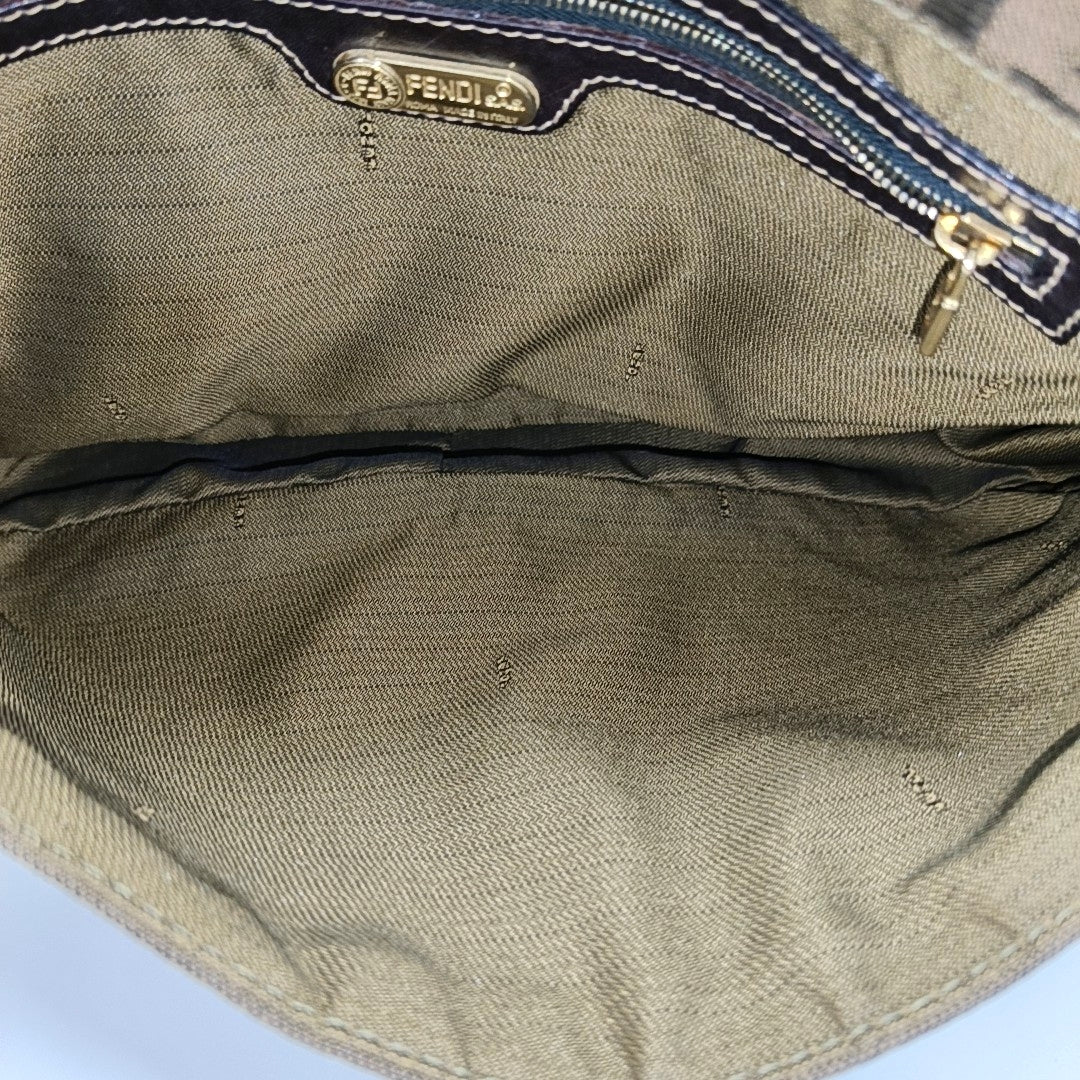 Canvas Shoulder Bag Brown