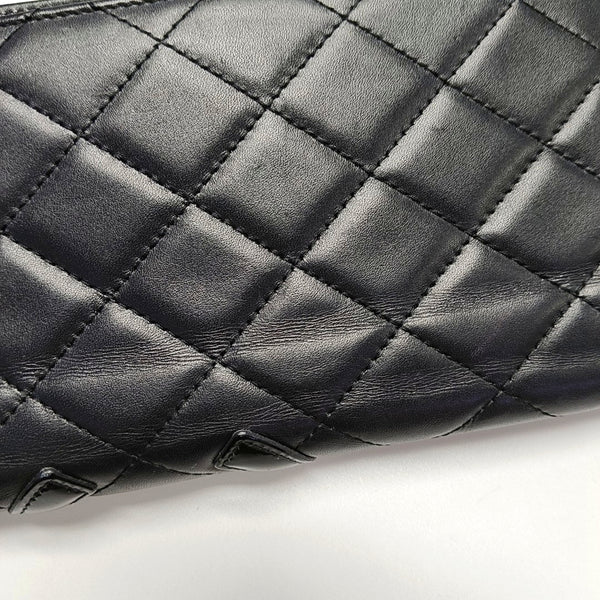 Authenticated pre-owned  Cambon Quilted Calfskin Black Wallet - Wallet at Looply