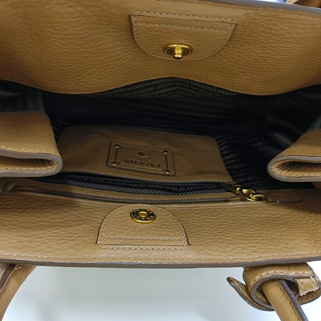 Calfskin Tote Bag Brown