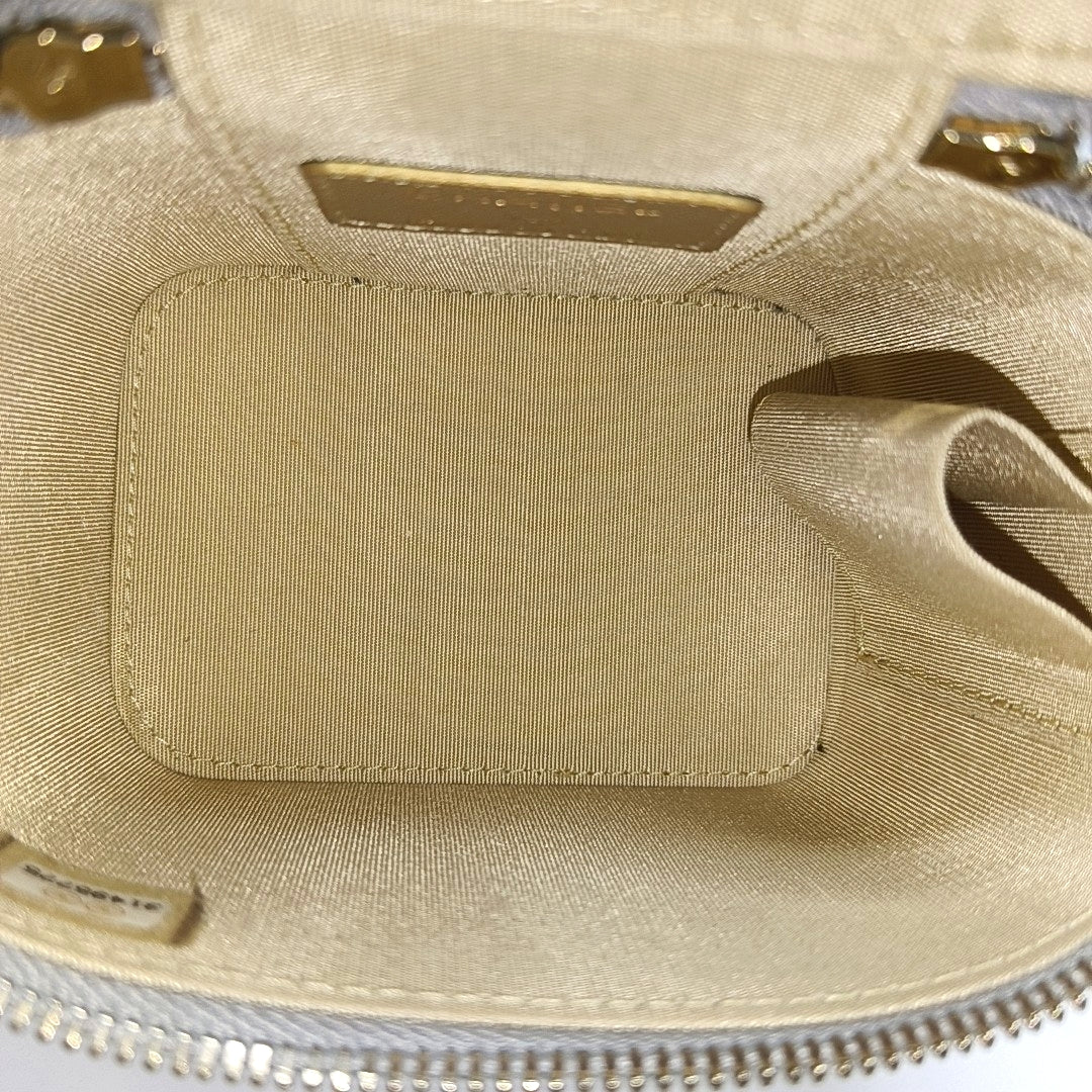 Authenticated pre-owned  Vanity Case Mini Quilted Lambskin Gray - Shoulder Bag at Looply