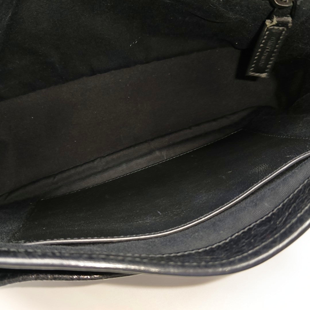 NIKI Medium Chevron Calfskin Black