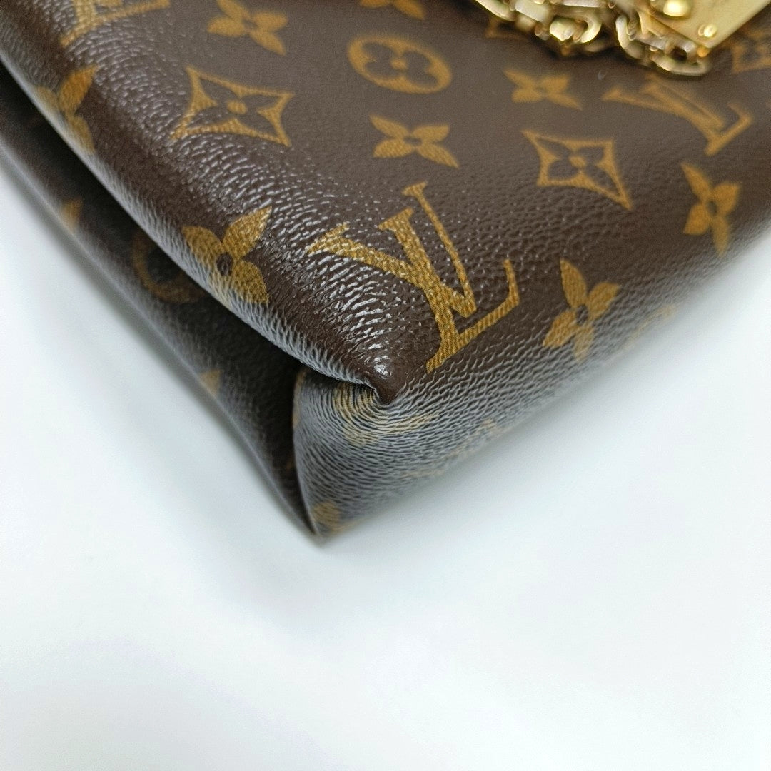 Authenticated pre-owned  Pallas Monogram Coated Canvas Brown - Shoulder Bag at Looply