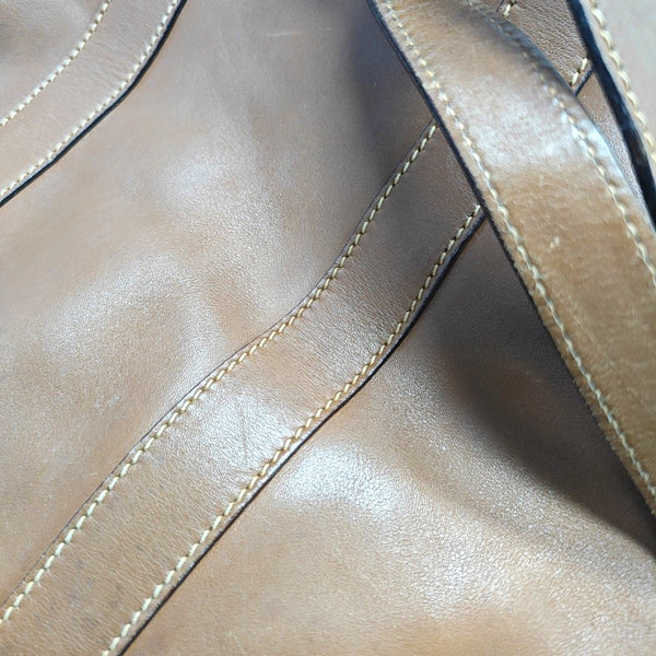 Authenticated pre-owned  Ophidia Calfskin Brown - Backpack at Looply