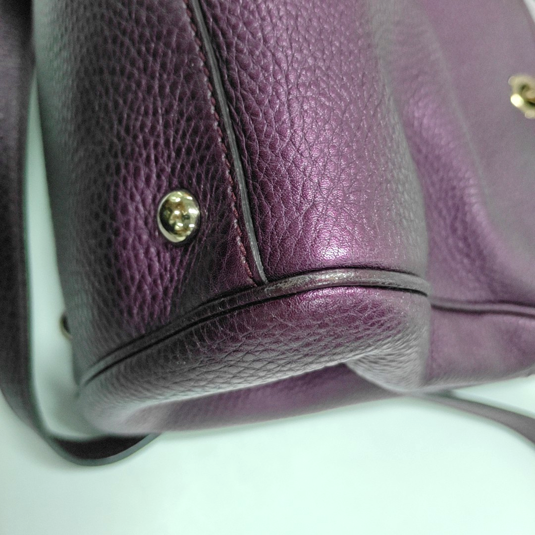 Authenticated pre-owned  Bamboo 1947 Calfskin Burgundy - Shoulder Bag at Looply
