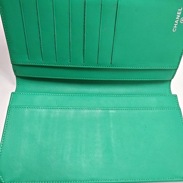 Quilted Grained Calfskin Green