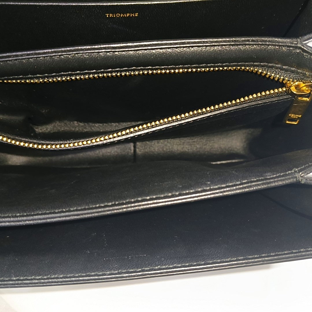TRIOMPHE Small Calfskin Black