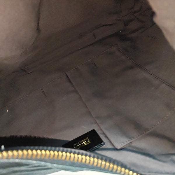 Calfskin Top Handle Bag Black