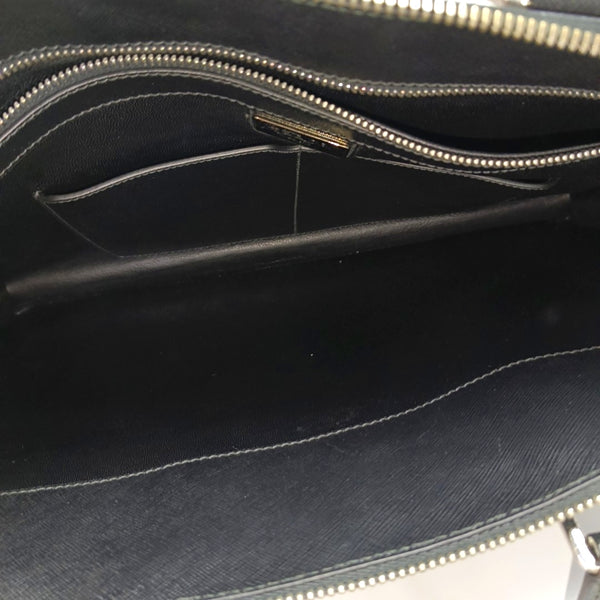 Saffiano Calfskin Top Handle Bag Black