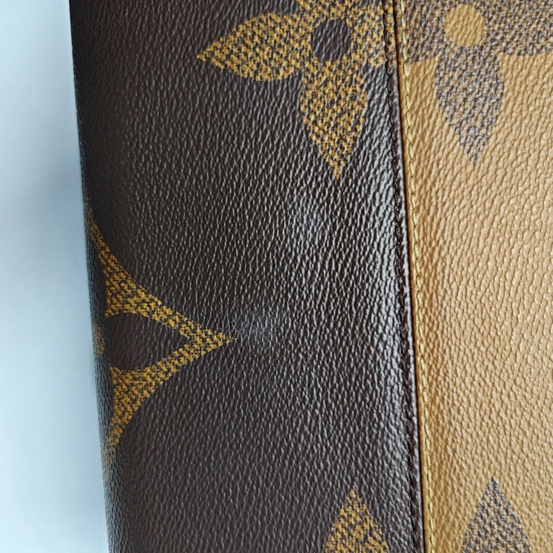 Authenticated pre-owned  Onthego GM Monogram Coated Canvas Brown - Shoulder Bag at Looply