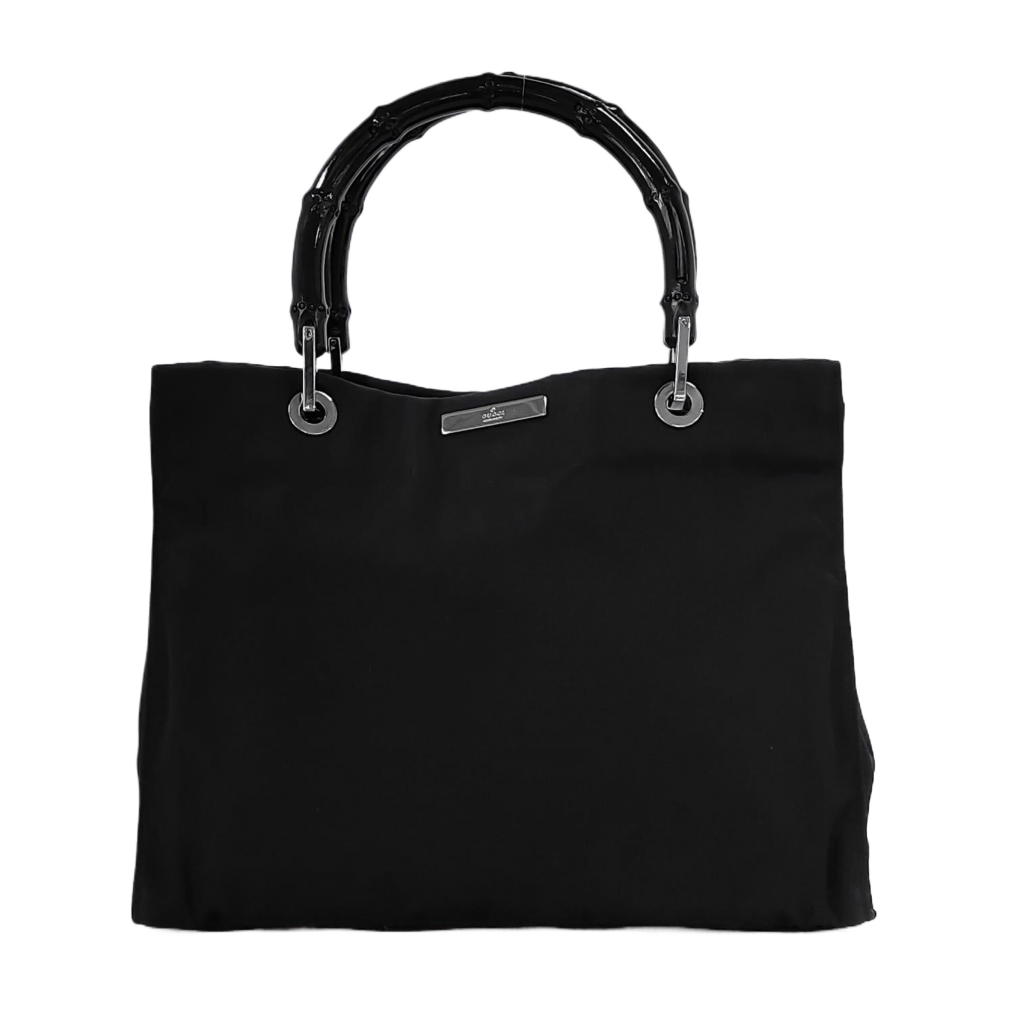 Authenticated pre-owned  Bamboo 1947 Fabric Black - Top Handle Bag at Looply