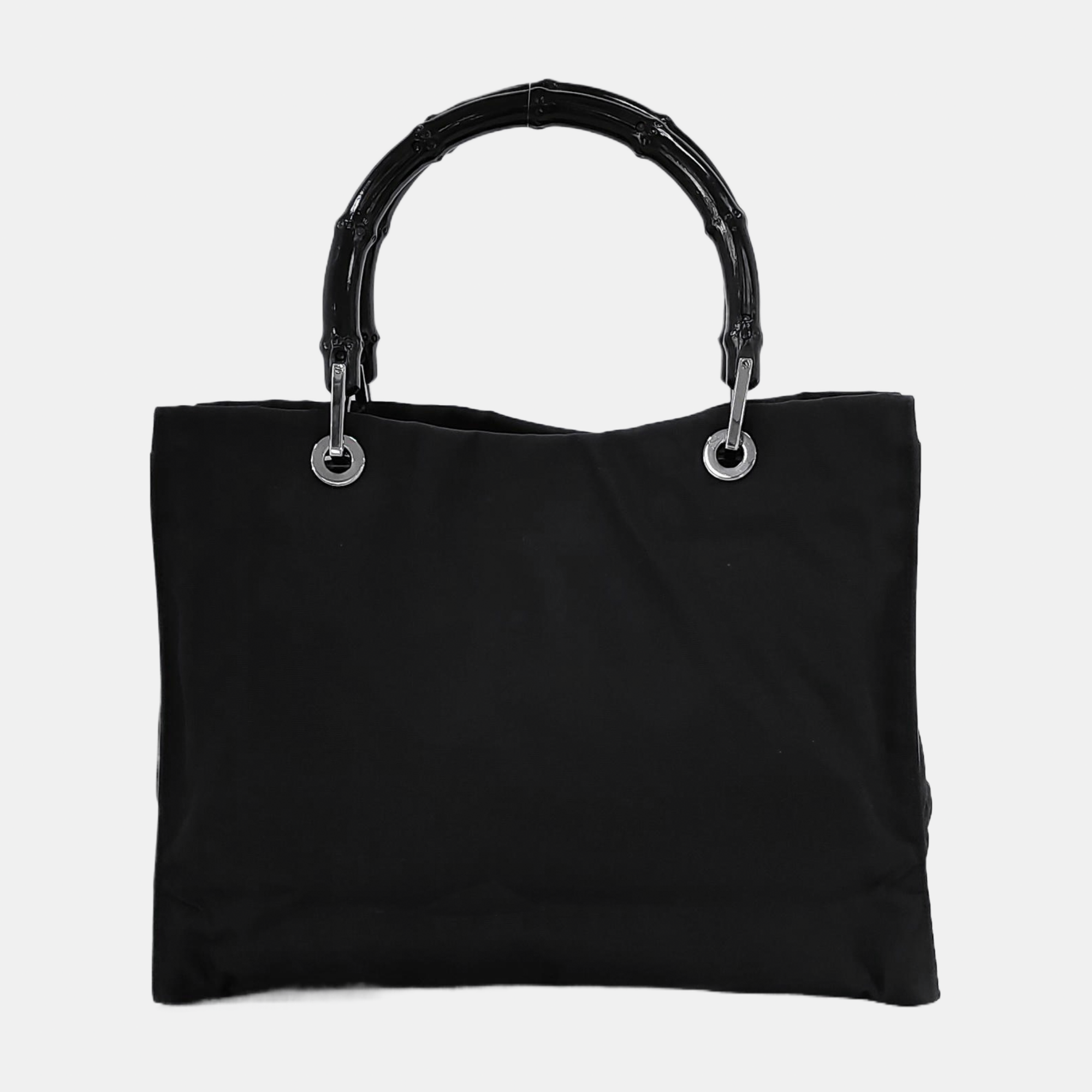 Authenticated pre-owned  Bamboo 1947 Fabric Black - Top Handle Bag at Looply