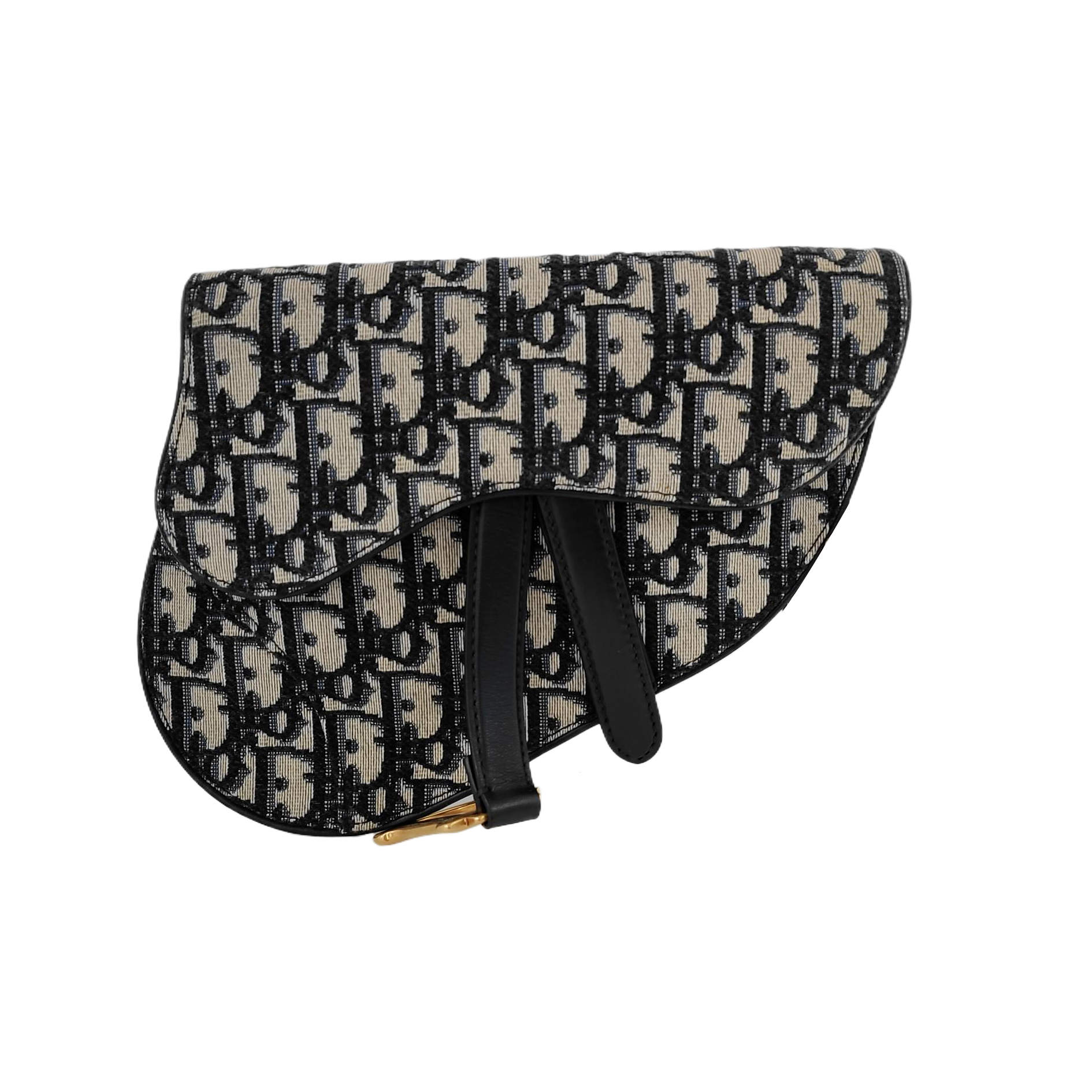 Authenticated pre-owned  Saddle Oblique Canvas Blue - Belt Bag at Looply