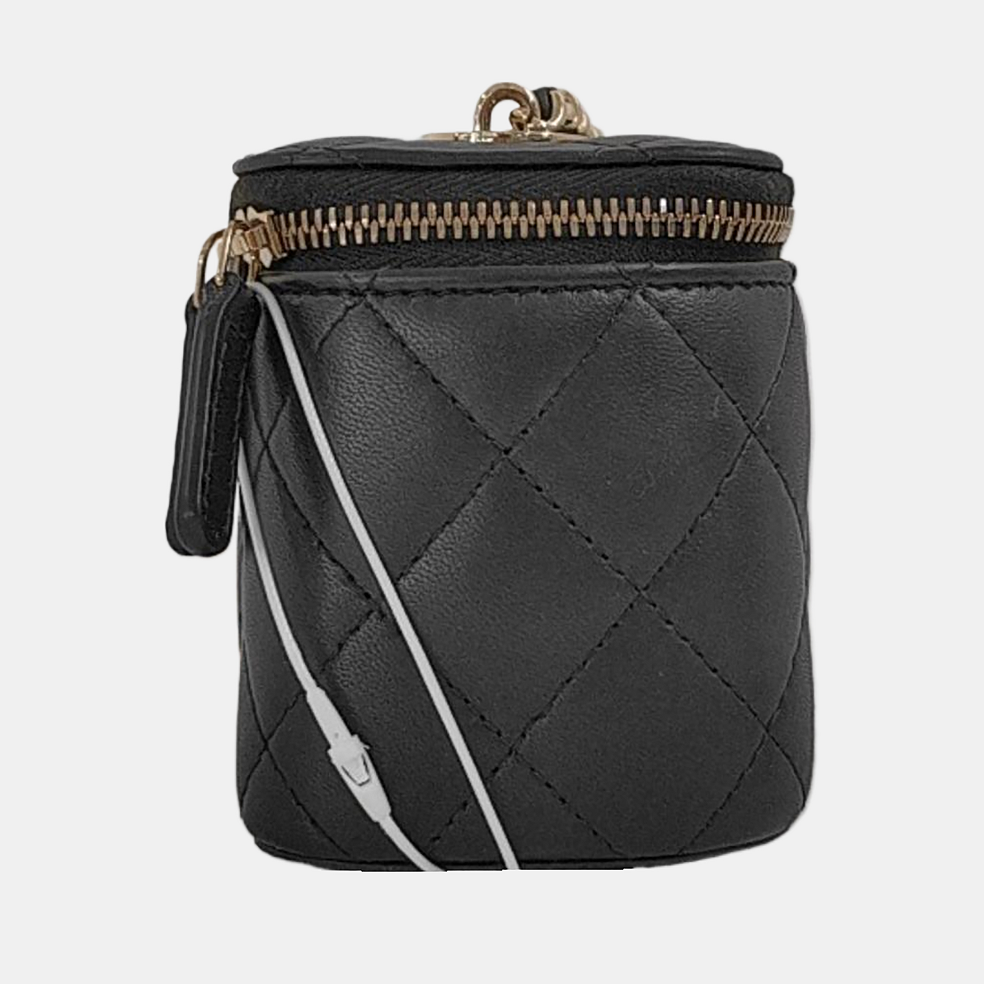 Authenticated pre-owned  Vanity Case Small Quilted Lambskin Black - Crossbody Bag at Looply