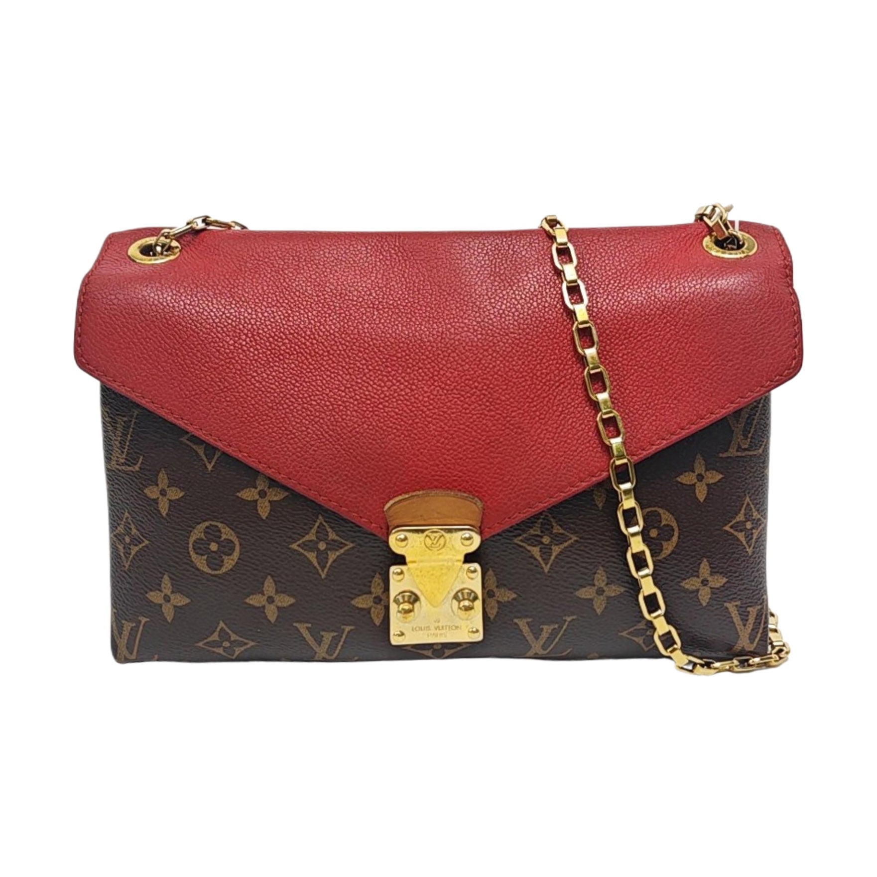 Authenticated pre-owned  Pallas Monogram Coated Canvas Brown - Shoulder Bag at Looply