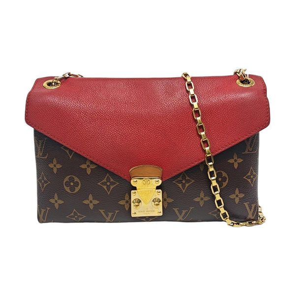 Authenticated pre-owned  Pallas Monogram Coated Canvas Brown - Shoulder Bag at Looply