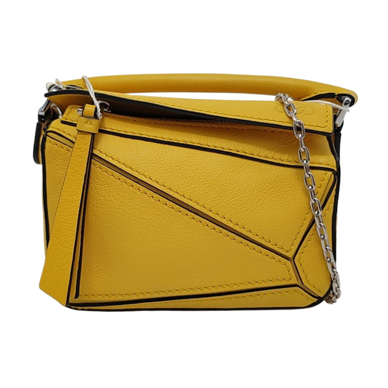 Authenticated pre-owned  Puzzle Calfskin Yellow - Crossbody Bag at Looply